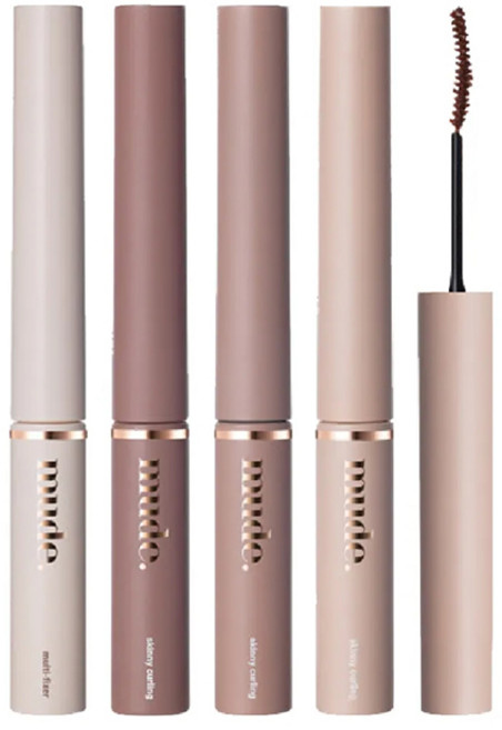 mude inspire skinny curling mascara 纖長捲翹持久定型睫毛膏, 極細款 Black 黑色, 1個