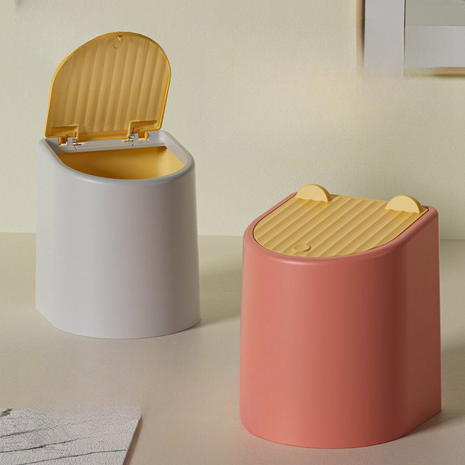 고양이 쓰레기통 휴지통 분변통 냄새 차단 플라스틱, 그레이, 1개