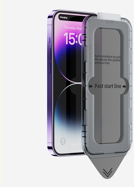 에프티디자인 아이폰 사생활보호 이지 강화유리 액정 사생활보호필름 1p, 1개