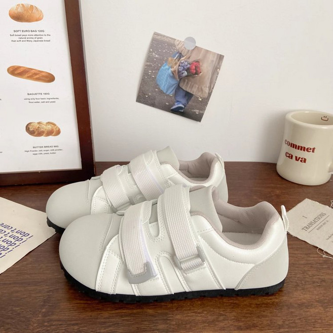 BLACK k7 슬립온 벨크로 여자 신발 캐주얼 코디 어글리 플랫 스포츠 스니커즈