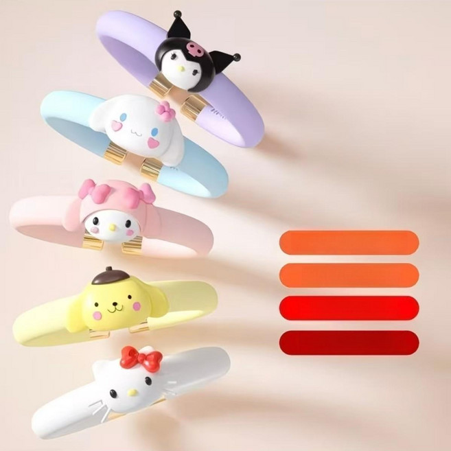 솜덩솜 모기퇴치팔찌 썸머패치 밴드 패치 팔찌 산리오, 단일 항목, 1개