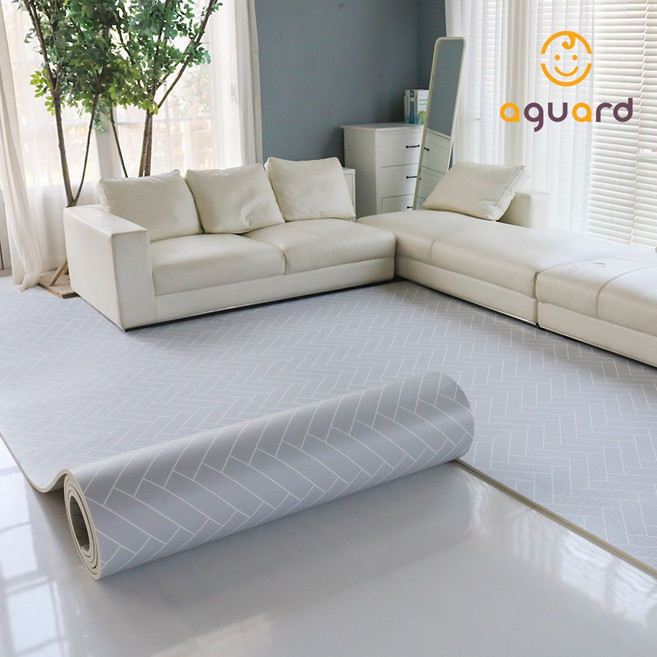 아가드 사뿐 PVC 롤매트, 코튼아이보리