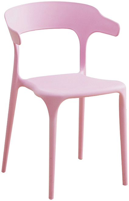 Lovely Home 簡約現代風牛角椅 休閒餐椅, 牛角椅3000克-櫻花粉, 1件