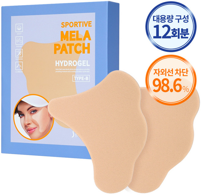 션리 스포티브 멜라패치 하이드로겔 B타입_3SET, 12개, 3g