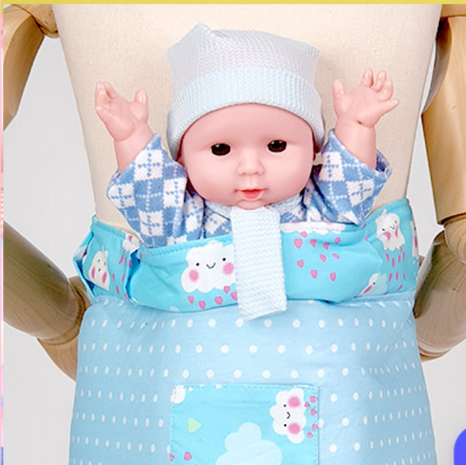 캐스비 엄마놀이 인형포대기x2개 장난감포대기 인형포대기, 블루