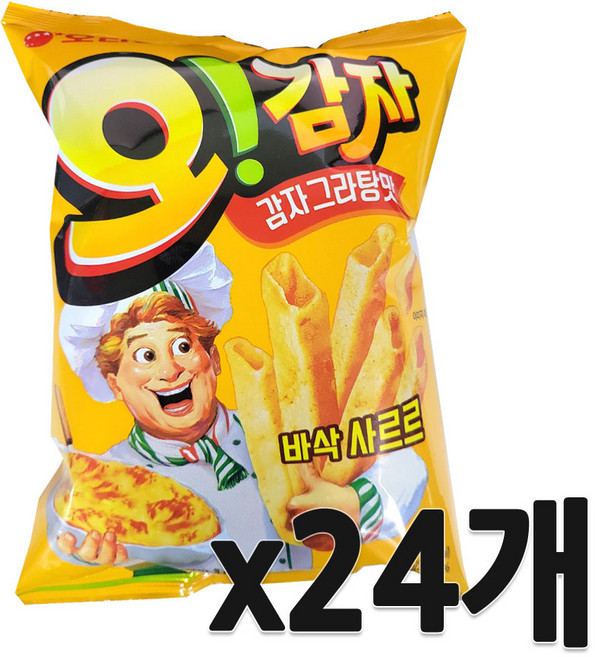 오리온 오감자 그라탕 스낵, 24개, 50g
