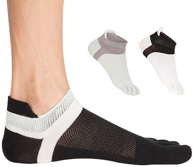 가엔가 통풍이 우수한 발편한 쿨매쉬 발가락 양말 3매 세트