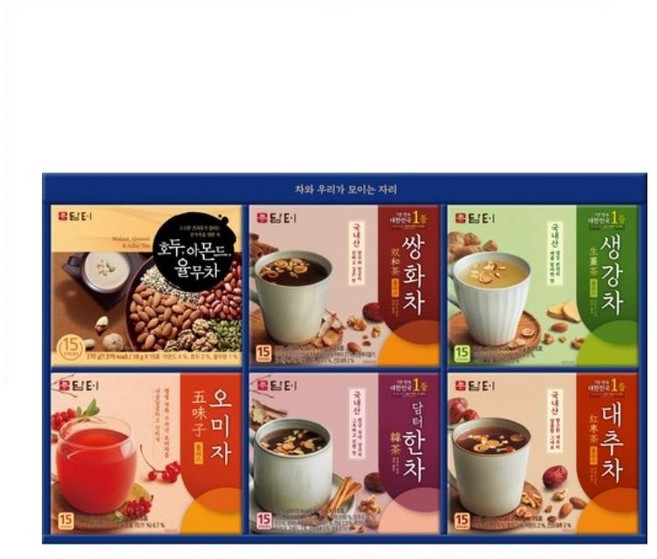 담터 정담종합세트, 1세트, 전통차 6종