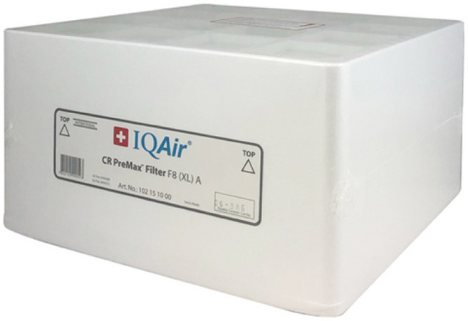 IQAir Cleanroom H13 PreMax Filter F8 (XL) 專用濾網 過濾PM2.5與過敏原 延長主濾網壽命 零件號102 15 10 00, 1個, Cleanroom H13 F8 濾網, 102 15 10 00