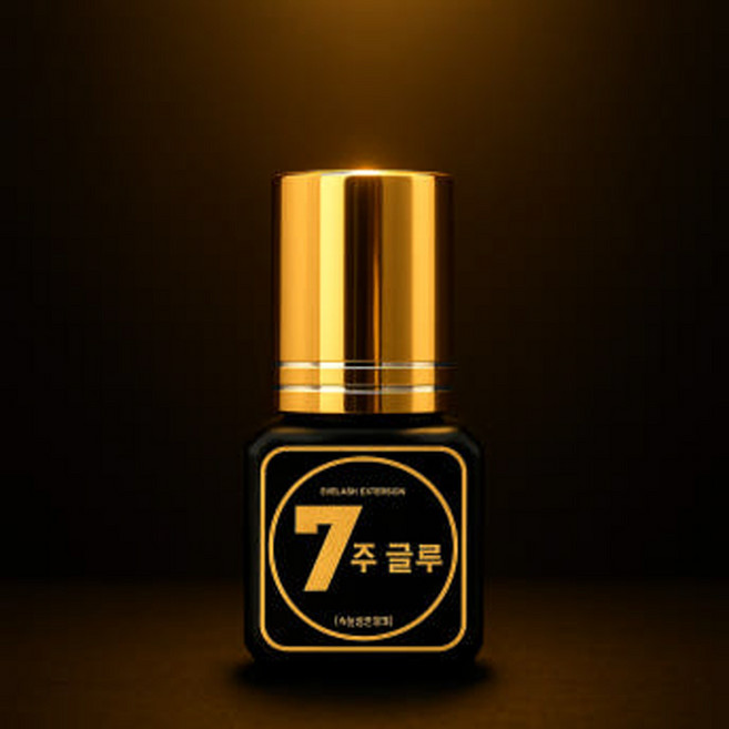 [7주글루] 속눈썹연장 글루 1초 2~3초 전문가용 블랙 투명 유지력좋은 5g, 1개, 블랙(1초)