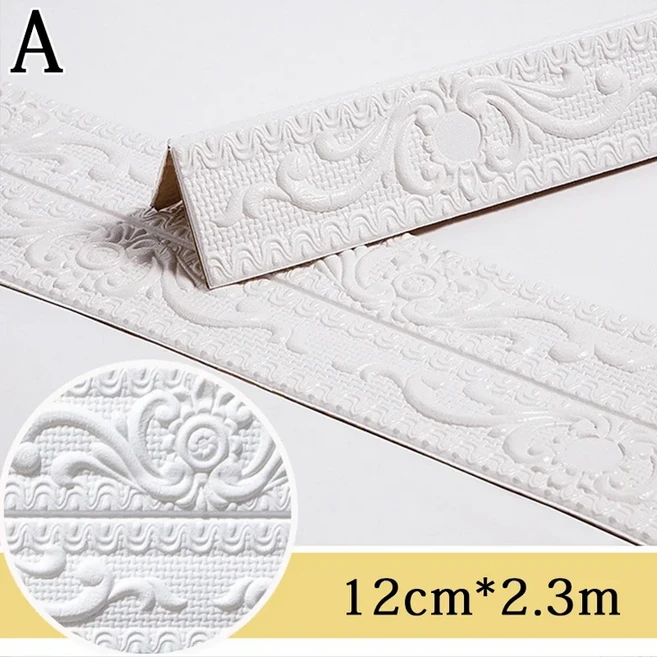 천장 장식 스트립 벽 스티커 방수 오염 방지 Nbr 자체 접착 상단 코너 라인 바닥 스티칭 천장 베이스보드, 02 라이트 그레이