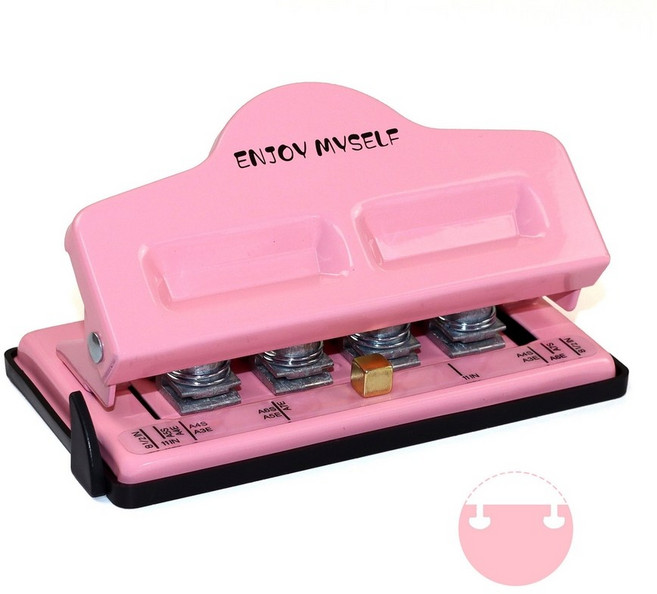 버섯펀치 버섯 한글 대형모양 동그라미 숫자 종이 버섯모양 꽃모양 알파벳 펀치 펀칭기, 핑크