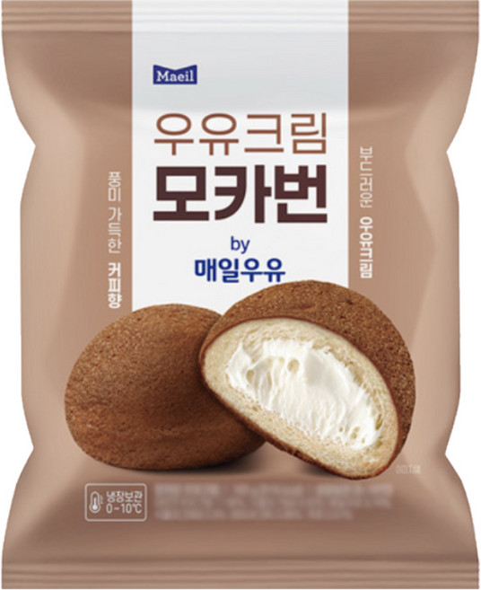 매일 우유크림 모카번, 100g, 2개