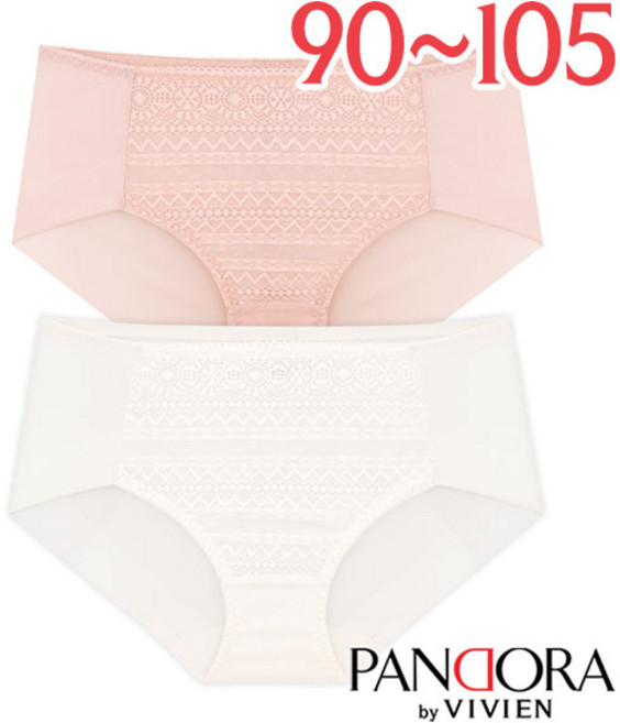 [판도라by비비안]레이스 헴 삼각팬티1종(PPT7157V)90-105