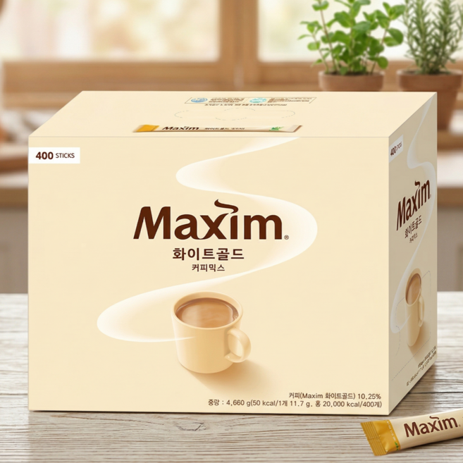 동서 맥심 화이트골드 커피믹스 400T, 11.7g, 400개입, 1개