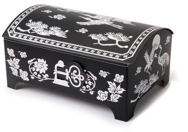 [인디케이] 송학 자개 보석상자 (2개), 2개