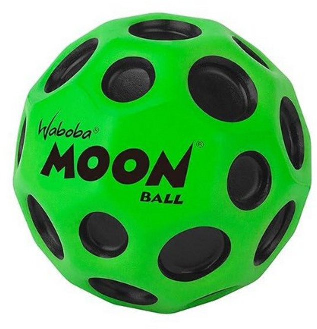 와보바 오리지널 문볼 - 하이퍼 바운시 볼 모든 연령대의 익스트림 바운스와 재미 액티브 플레이 및 야외 게임에 적합합니다, 초록색, 1개