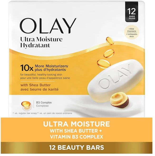 올레이 모이스처 시어 버터 비누 바 12개입 총 1.08kg - 쿠팡