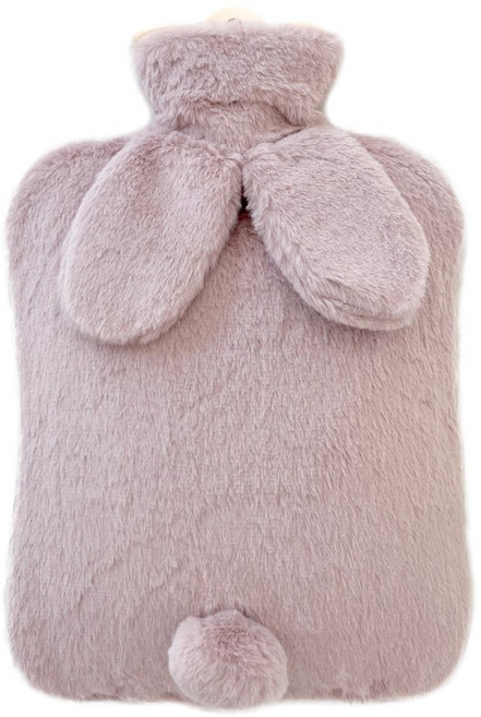 알루이 찜질 핫팩 극세사 보온 물주머니 2L, 1개, 핑크토끼