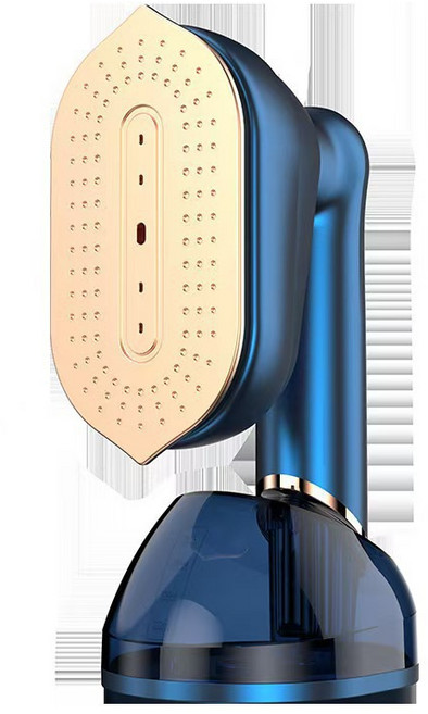 新款摺疊手持電熨斗跨境蒸汽掛燙機乾溼兩用熨燙機便攜小型蒸汽機, HX-6188D藍色手持掛燙機:美規插頭