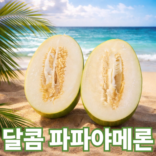 [초특가] 국내산 꿀당도 파파야메론 개구리참외, 1박스, 1kg(랜덤과)