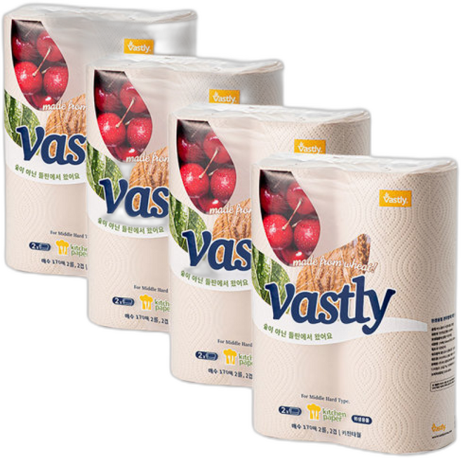 바스틀리 밀짚 키친타올, 4개, 4매