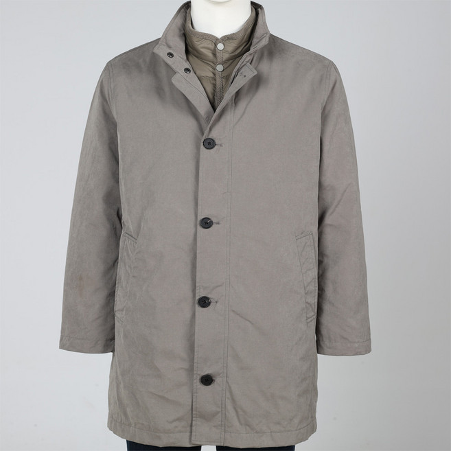 본사직영 제니스 이월 카키 레이어드 슬림핏 7부코트 ( ZOWMA501 )