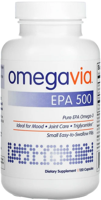 오메가비아 EPA 500 퓨어 EPA 오메가3 캡슐 120정 1개, 1세트 - 쿠팡