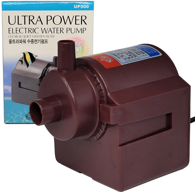 협신 수중 모터 50W UP500 울트라파워 수중 전기 펌프 어항 수족관 분수 펌프 출수량 22L/min 수중펌프 빠른배송, 1개