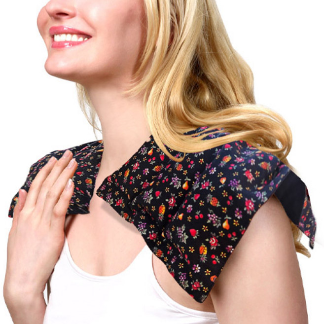 그린라이프 허브 목 어깨 세로 찜질팩, 3. 블루잔꽃