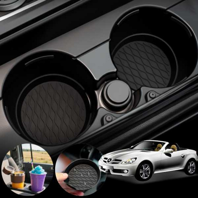 벤츠 SLK 280 R171 (04~11) 자동차 실리콘 컵받침 원형 블랙 4개