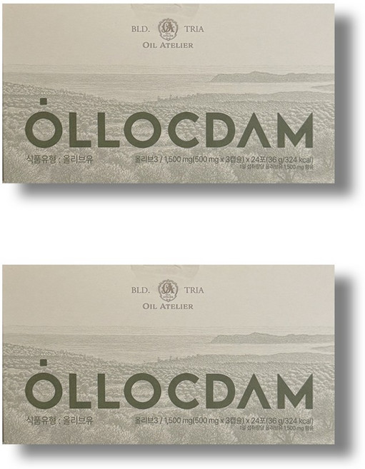 올록담 올리브3 EVOO 지중해 올리브오일캡슐 72정 1박스, 2박스