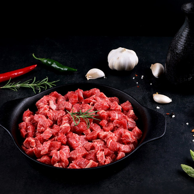 [고성축협] 한우 1+등급 국거리용 500g, 1개