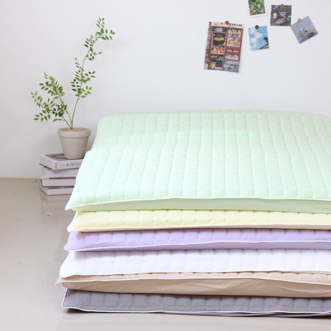 도브 부드러운 알러지케어 바닥 요매트 누빔커버 S/D/Q, 레몬