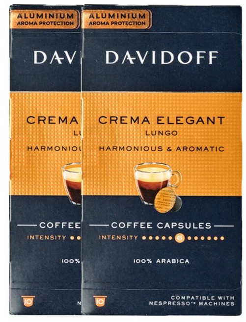 다비도프 크레마 엘레강스 룽고 네스프레소 호환 캡슐커피, 5.5g, 10개입, 2개