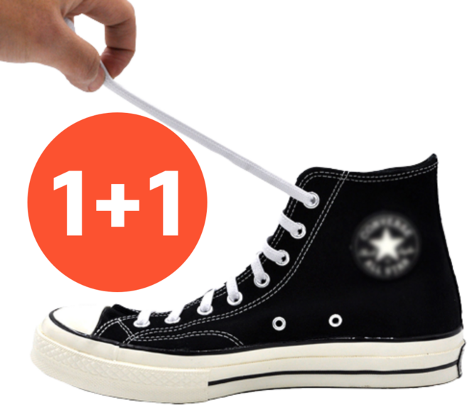 [1+1] 알몬도 고무 신발끈 운동화끈 7mm X 100cm~160cm