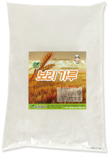 순보리가루 1kg 국내산보리 100%, 1개