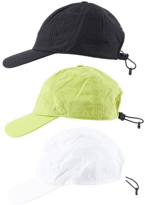 엄브로 에센셜 2LAYER 스트링 볼캡 모자 UQ223CCP52, 블랙/58