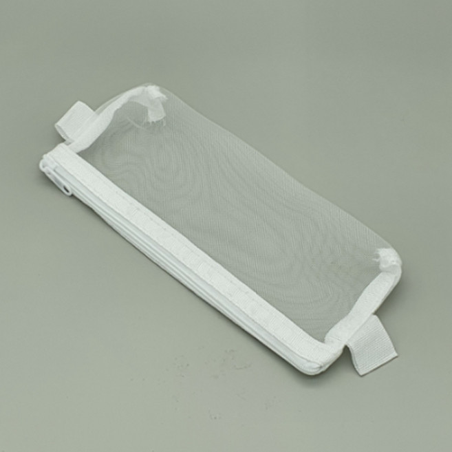 휴대용 미니 메쉬파우치 20cm 흰색 세면도구 안경