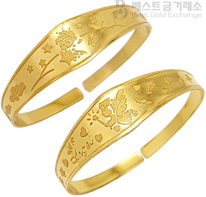 베스트금거래소 24k 순금 99.9 아기선물 돌팔찌 3.75g / 7.5g / 11.25g