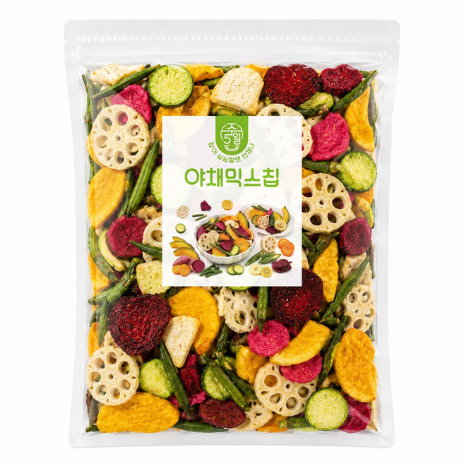 주5일 11종 신선한 영양간식 과일 야채믹스칩, 1개, 400g