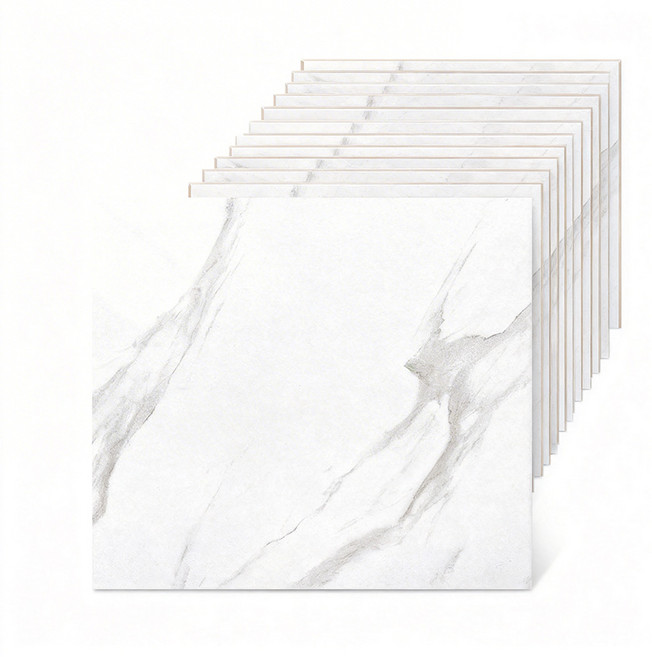 시스슈 접착식 정사각 데코타일, 20개, 흰색 DL-S071