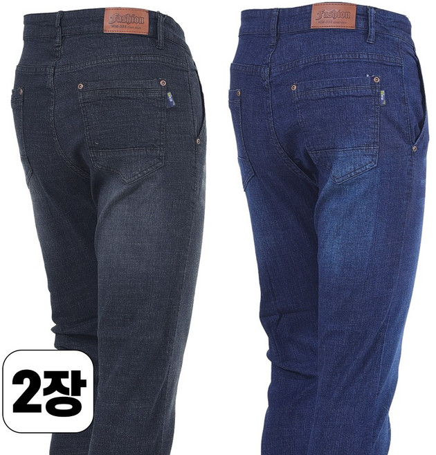 워킹맨 아울렛 1+1 봄 여름 가을 시즌 중년 스판 데님 청바지 편안한 펜츠 일상복 외출복 긴바지 BF101