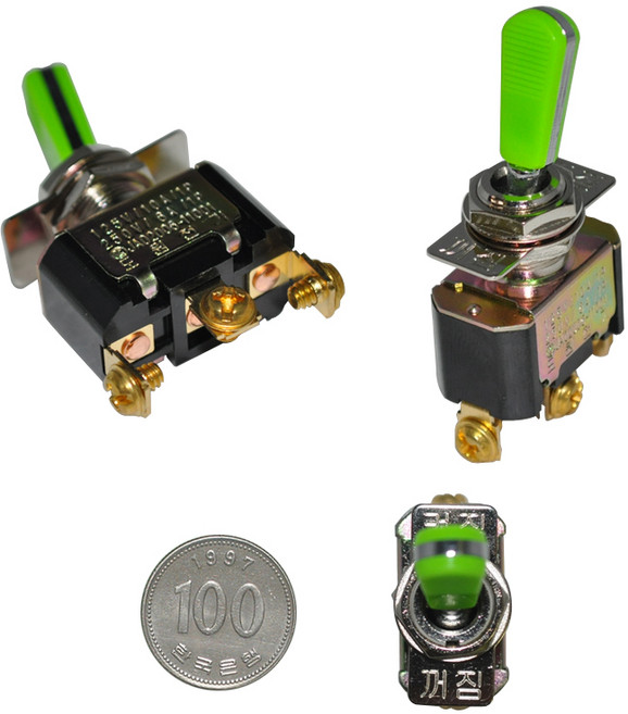 토글스위치모음 2P 3P 4P 6P 9P 12P 터미널단자, K-00074. 3P 2단 토글스위치, 1개