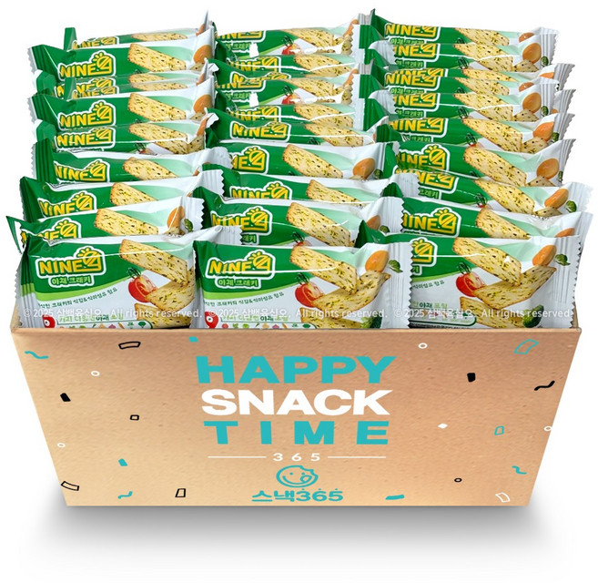 나인 야채크래커 대용량 과자, 30개, 22g
