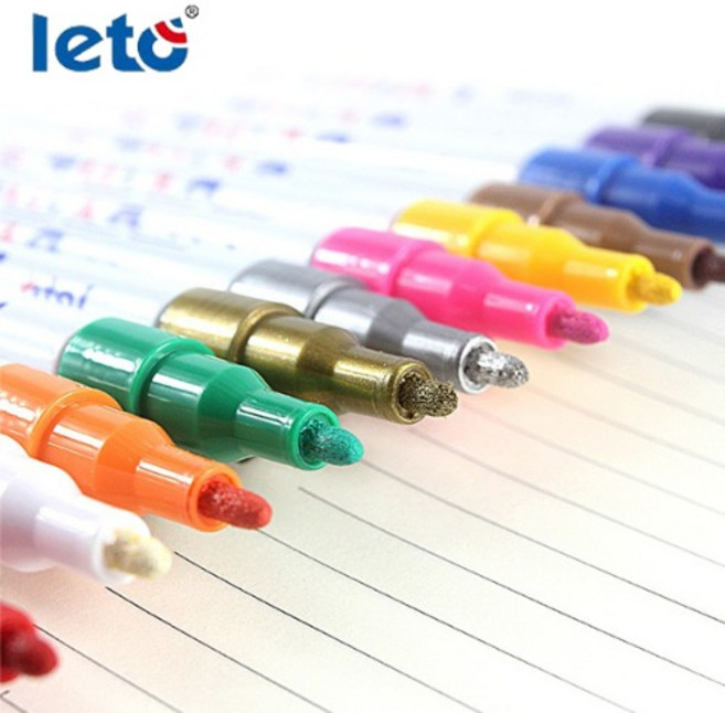LETO 레토 펜터치 켈리그라피 건담마커펜 방수 LT-1103, LT-1103 블랙, 1개