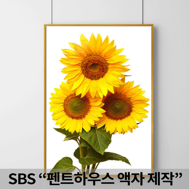 대성액자 돈들어오는 해바라기 명화액자 하이그로시 10호 20호 30호 알루미늄 골드, 12. 행운 해바라기 6, 1개