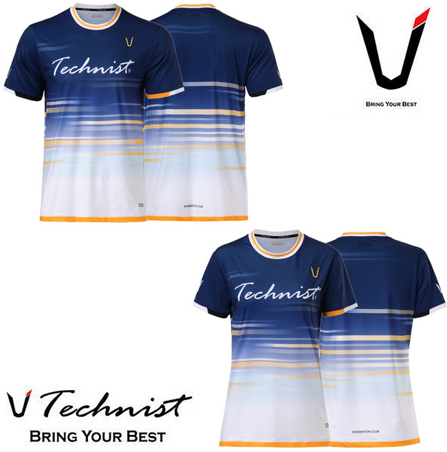 테크니스트 배드민턴 2024 게임웨어 반팔 티셔츠 네이비 TNT6435
