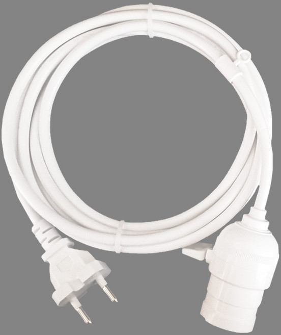 빛솔LED 3m백색키소켓 전선 E26 코드선 화이트 30w LED 식물등 조명 전구 재배기등, 1개