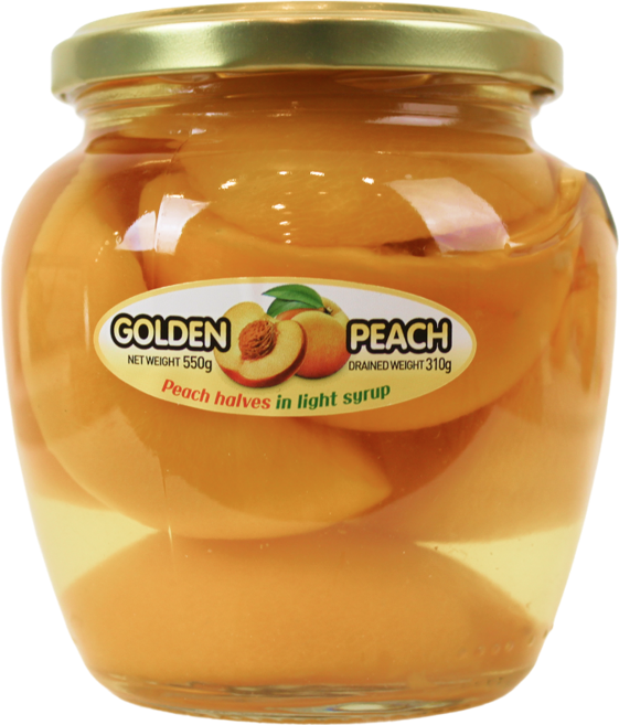 골든피치 복숭아 병조림 통조림 황도 하프컷 지중해 황금복숭아 1병, 550g, 1개